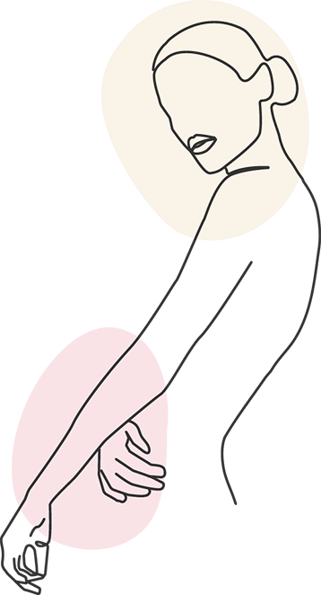 Stilvolle Illustration eines Frauenkörpers